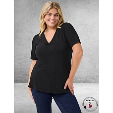 KAFFE Curve T-Shirt Zwart Winni